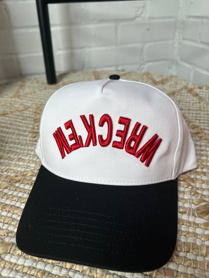Wreck'em Embroidered Canvas Trucker Hat