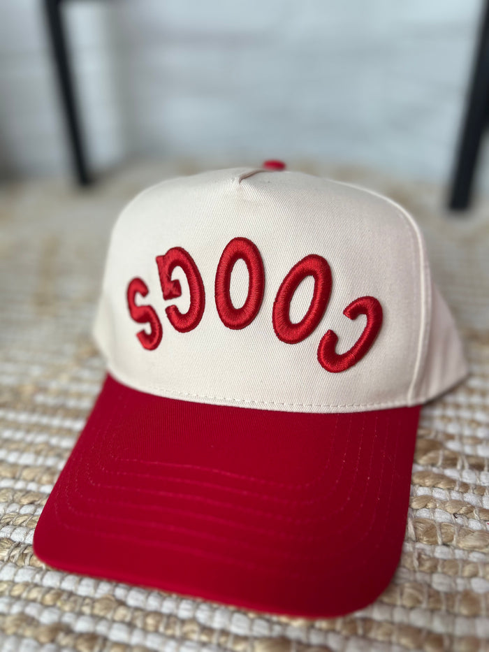 Coogs Embroidered Canvas Trucker Hat