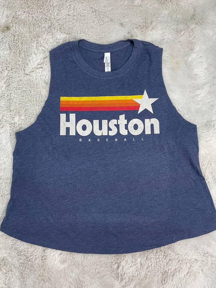 Houston Baseball Stripes Tank