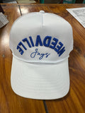 Needville Jays Embroidered Trucker In White