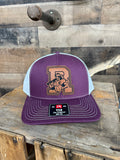 Roughnecks Elmo Leather Patch Maroon/White Hat