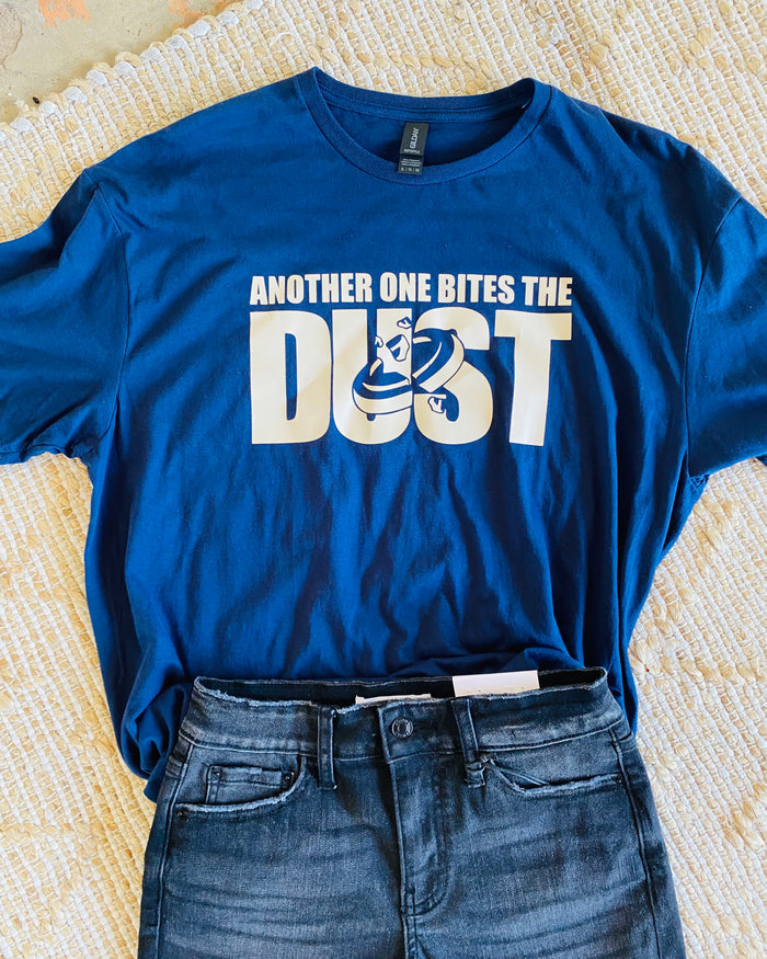 Another One Bites the Dust Navy Tee