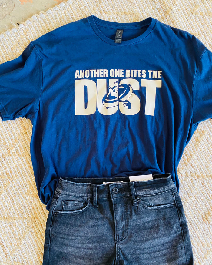 Another One Bites the Dust Navy Tee
