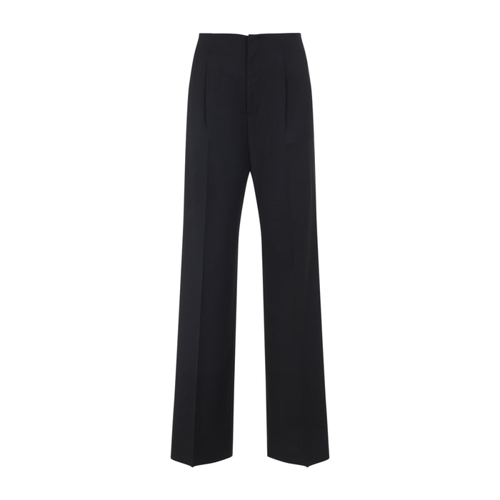 Alberta Ferretti Tropical Pants - grey straight-leg pants for women