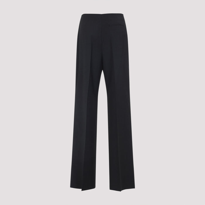 Alberta Ferretti Tropical Pants - grey straight-leg pants for women - view 2
