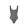 Versace All-Over Logo One-Piece Swimsuit