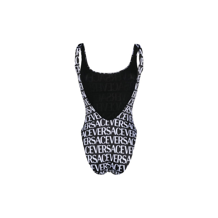Versace All-Over Logo One-Piece Swimsuit