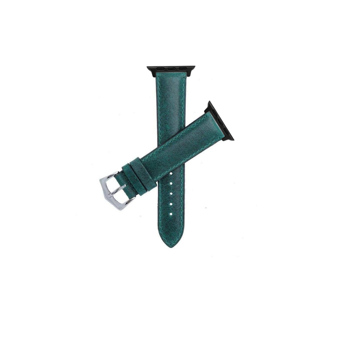 best green leather strap for apple watch