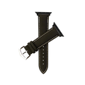 italian black strap for apple watch
