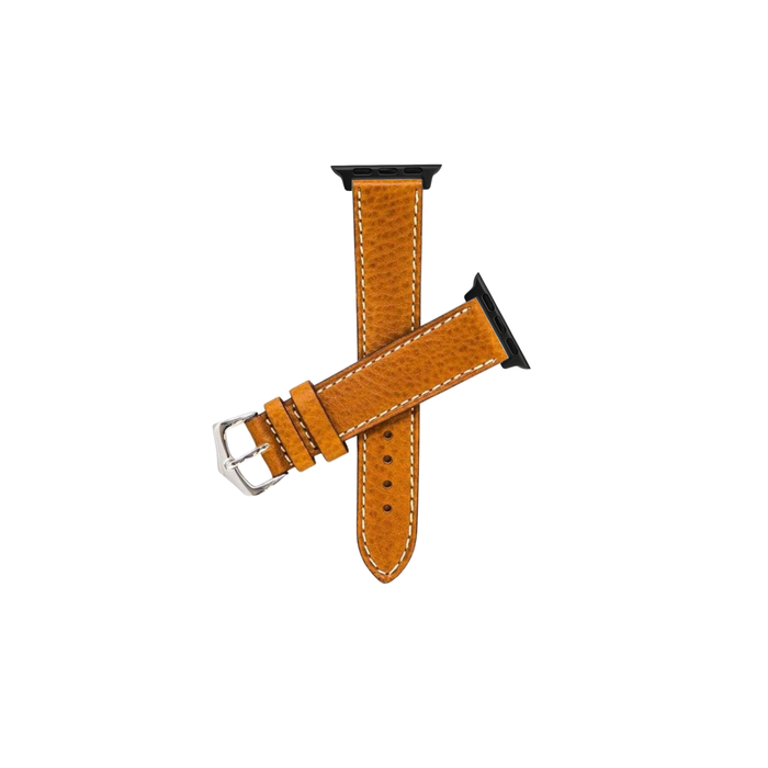 Apple Watch Cognac Italian Leather Strap