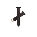 dark brown leather apple watch strap
