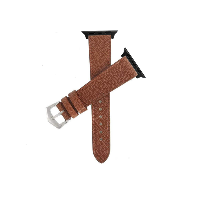 cognac leather strap for apple watch