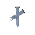 light blue leather strap for apple watch