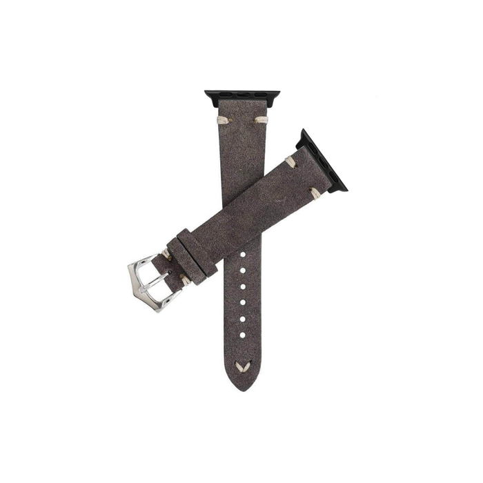 grey leather strap for apple watch