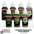 Army Painter Flexible Triad Plus: Olive Greens Paint Set Army Painter