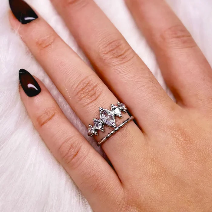 Bague - Cinderella Argent - bonbons en vrac CandyMix