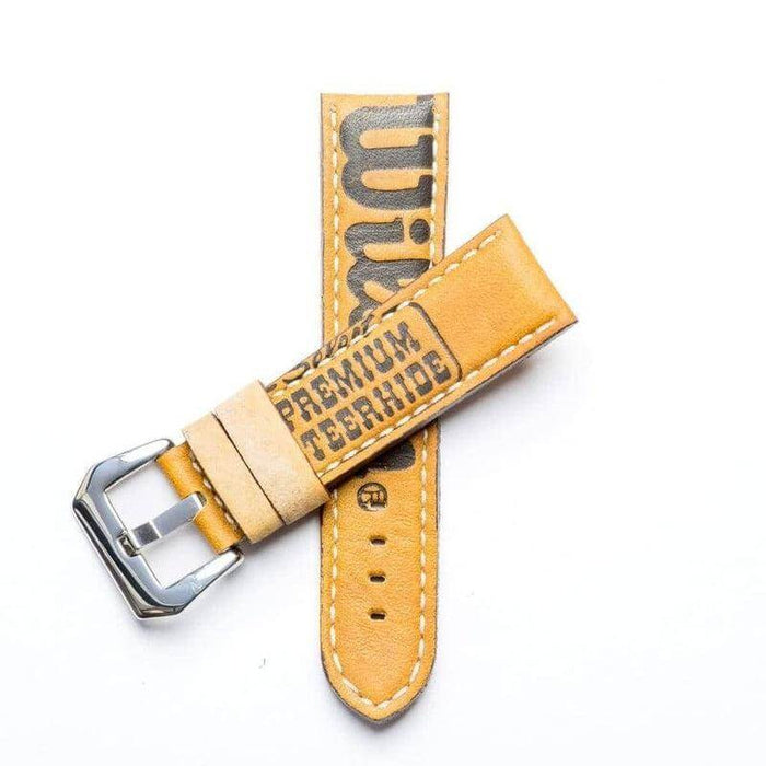 Baseball Leather Watch Strap - Limited Edition - Natural color - Leather strap- Milano Straps