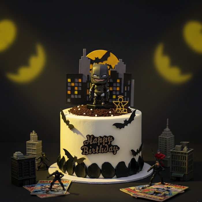 VaVa Designer Cakes Batman Dark Hero Cake – A Gotham-Inspired Birthday Adventure