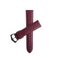 Berry Burgundy Saffiano Folded Edge Burgundy Stitches Watch Strap