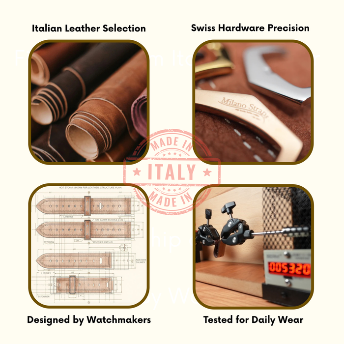 Berry Burgundy Saffiano Folded Edge Burgundy Stitches Watch Strap