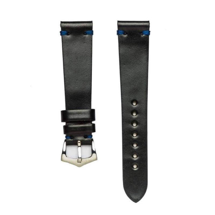 Black Blue Cordovan Leather Watch Strap - Leather strap- Milano Straps
