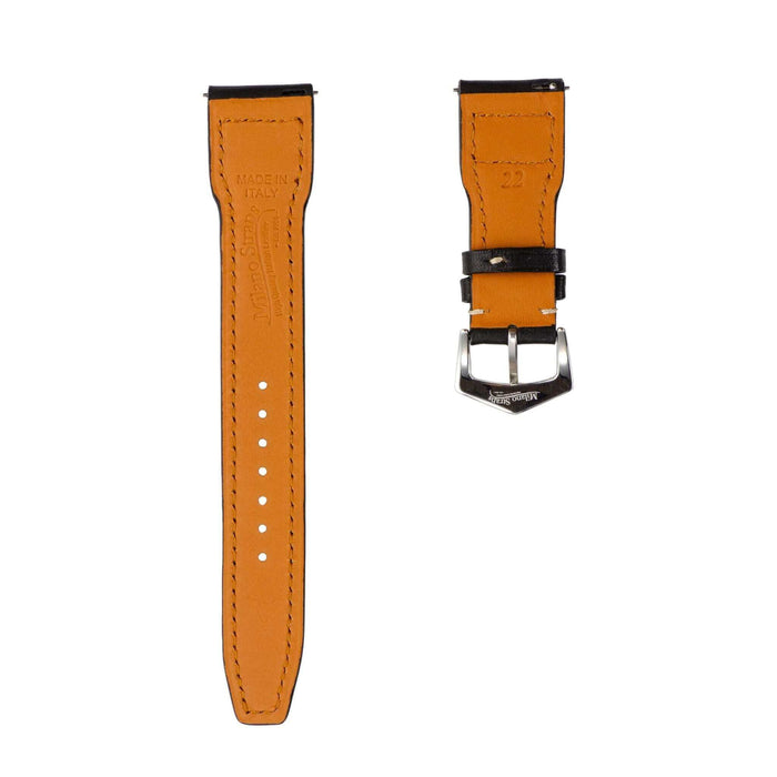 Black Novonappa IWC Pilot Style - watch Band- Milano Straps