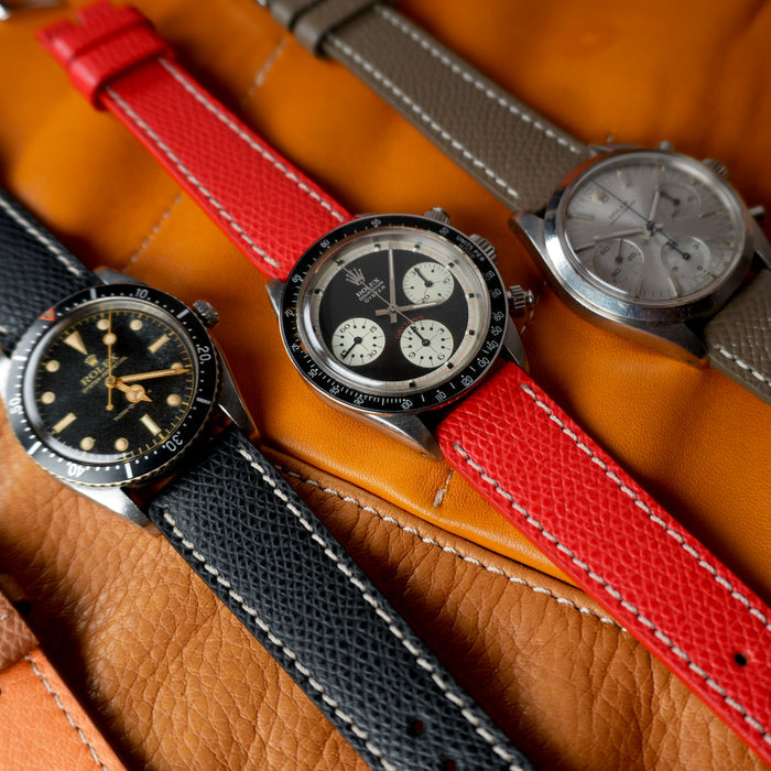 Rolex Daytona 6263 watch on an Italian leather watch strap by Milano Straps suitable for everyday and travel wear