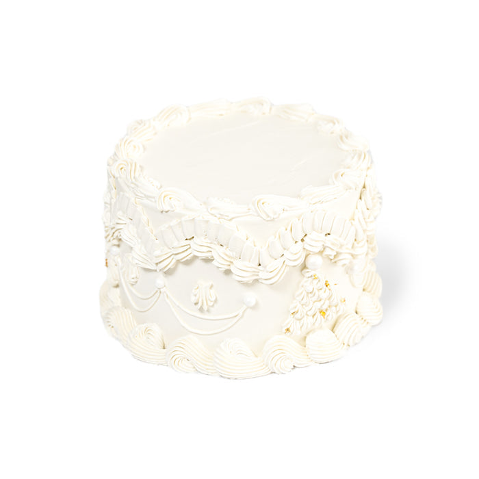 VaVa Designer Cakes Blanc Rose Cake – A Symphony of Elegance and Simplicity