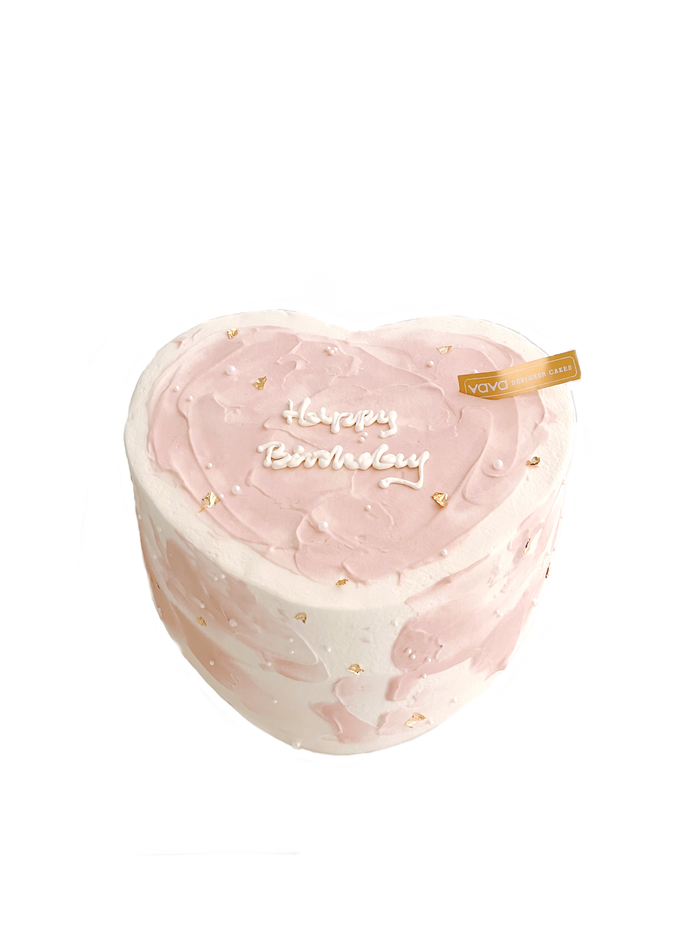 VaVa Designer Cakes Blooming Heart Cake – Soft Elegance, Sweet Emotion