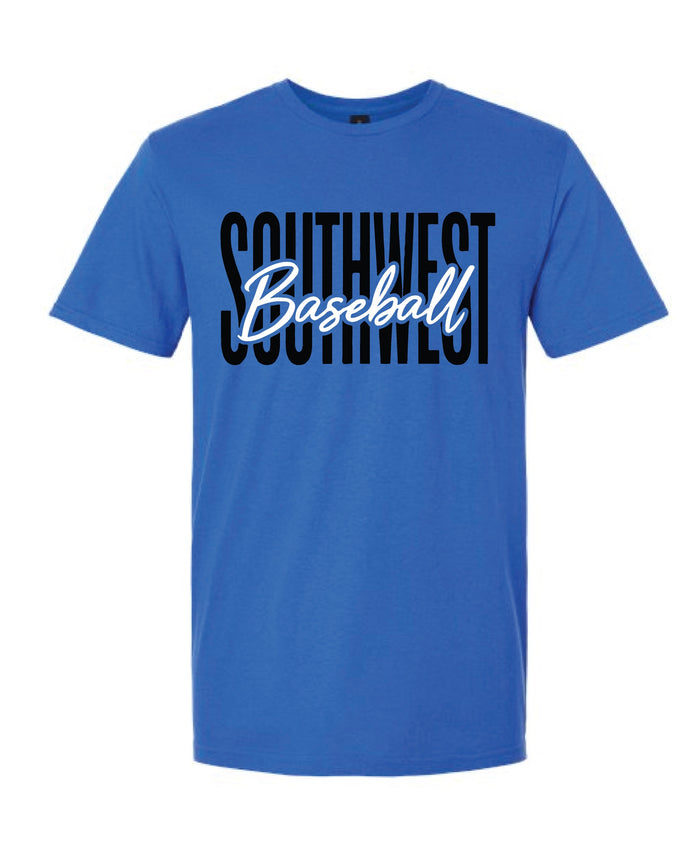 Blue Southwest Baseball Tee
