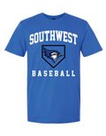 Blue Southwest Jays Baseball Diamond Tee