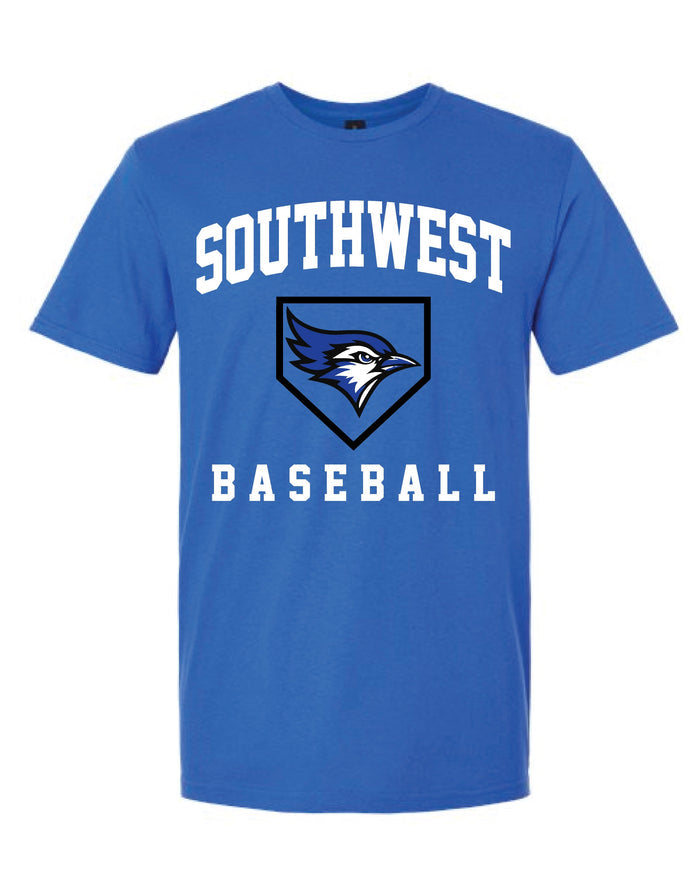 Blue Southwest Jays Baseball Diamond Tee