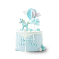 VaVa Designer Cakes Blue Unicorn Birthday Cake – Whimsical Sky Fantasy Delight