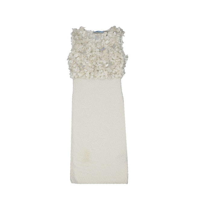 Blumarine Flower-Applique Mini Dress