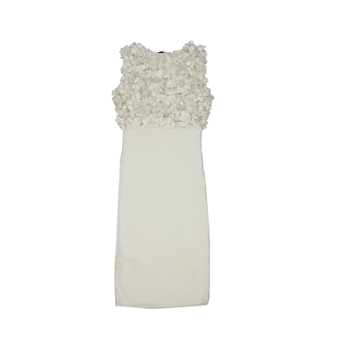 Blumarine Flower-Applique Mini Dress