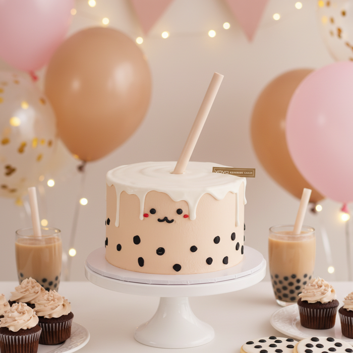 VaVa Designer Cakes Boba Pop Chiffon Cake – A Cute Sip of Sweet Happiness