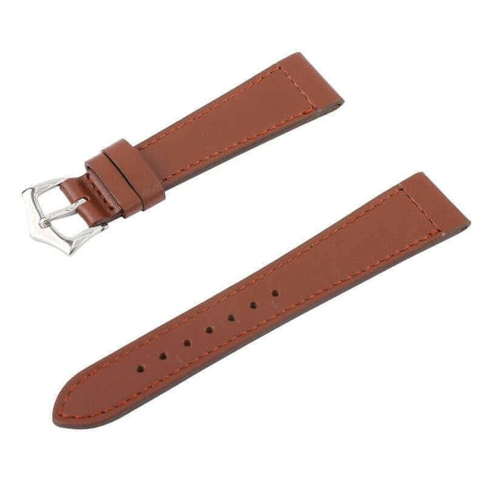 Brown Calfskin Leather Watch Strap - Leather strap- Milano Straps