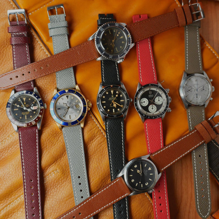 High Quality leather straps for Rolex watches like Submariner, Daytona, GMT and datejust