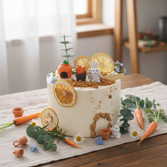 VaVa Designer Cakes Bunny Home Cake – Whimsical, Fresh, and Naturally Sweet
