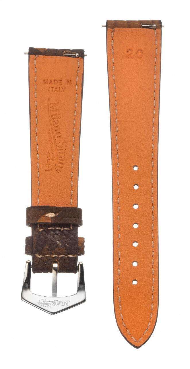 Camouflage Lizard Watch Strap - Leather strap- Milano Straps