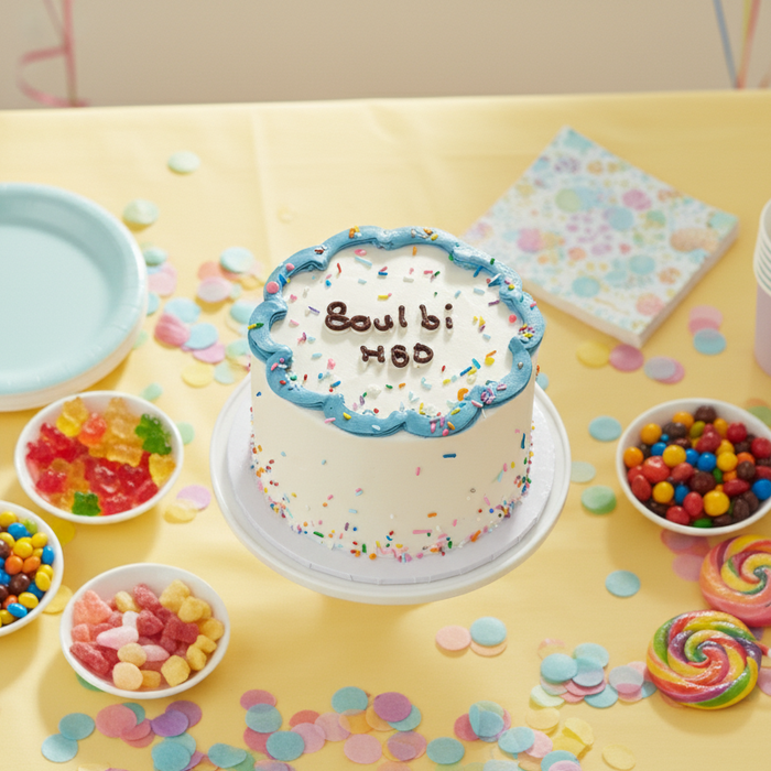 VaVa Designer Cakes Candy Boom Birthday Cake – A Pop of Fun and Sweetness