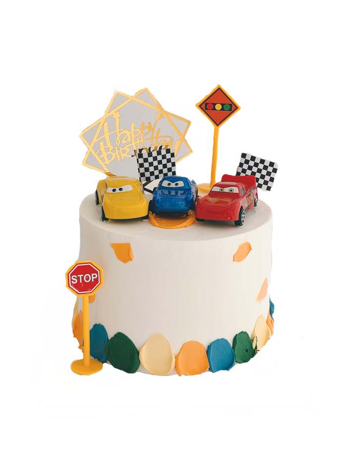 VaVa Designer Cakes Cars Racing Adventure Cake – Start Your Celebration at Full Speed!