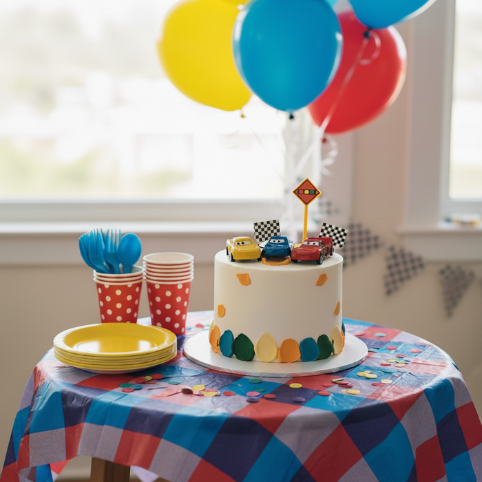 VaVa Designer Cakes Cars Racing Adventure Cake – Start Your Celebration at Full Speed!