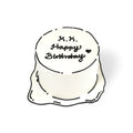 VaVa Designer Cakes Cartoon Sketch Cake – A Minimalist Masterpiece in Black and White