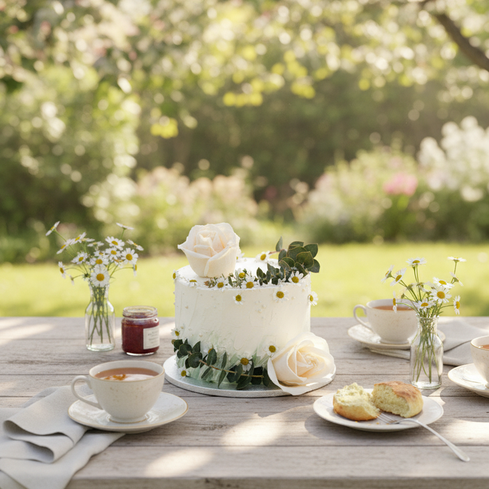VaVa Designer Cakes Chill Afternoon Blossom Cake – Elegance in Full Bloom