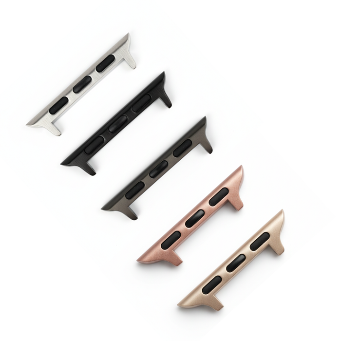Apple Watch strap adapter stainless steel connector for leather bands