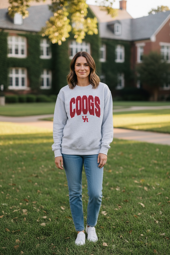 Coogs UH Embroidered Sweatshirt