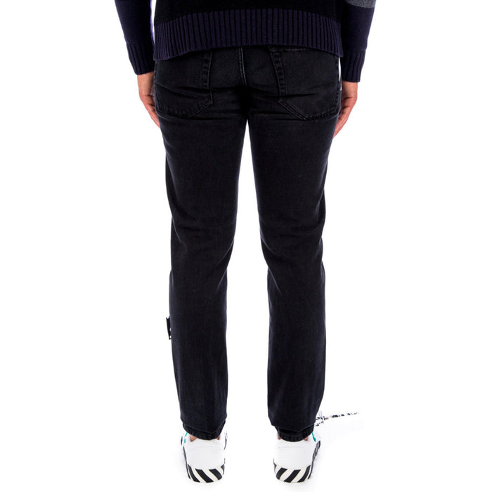 Off-White Cotton Denim Jeans