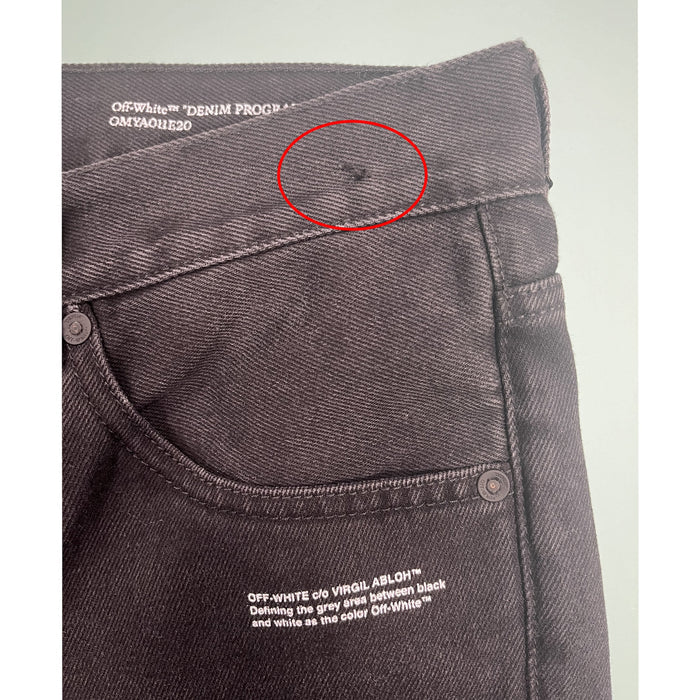 Off-White Cotton Denim Jeans