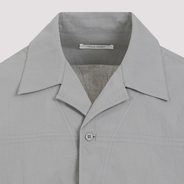 Craig Green Barrel Shirt - grey short-sleeved shirt for men - view 4